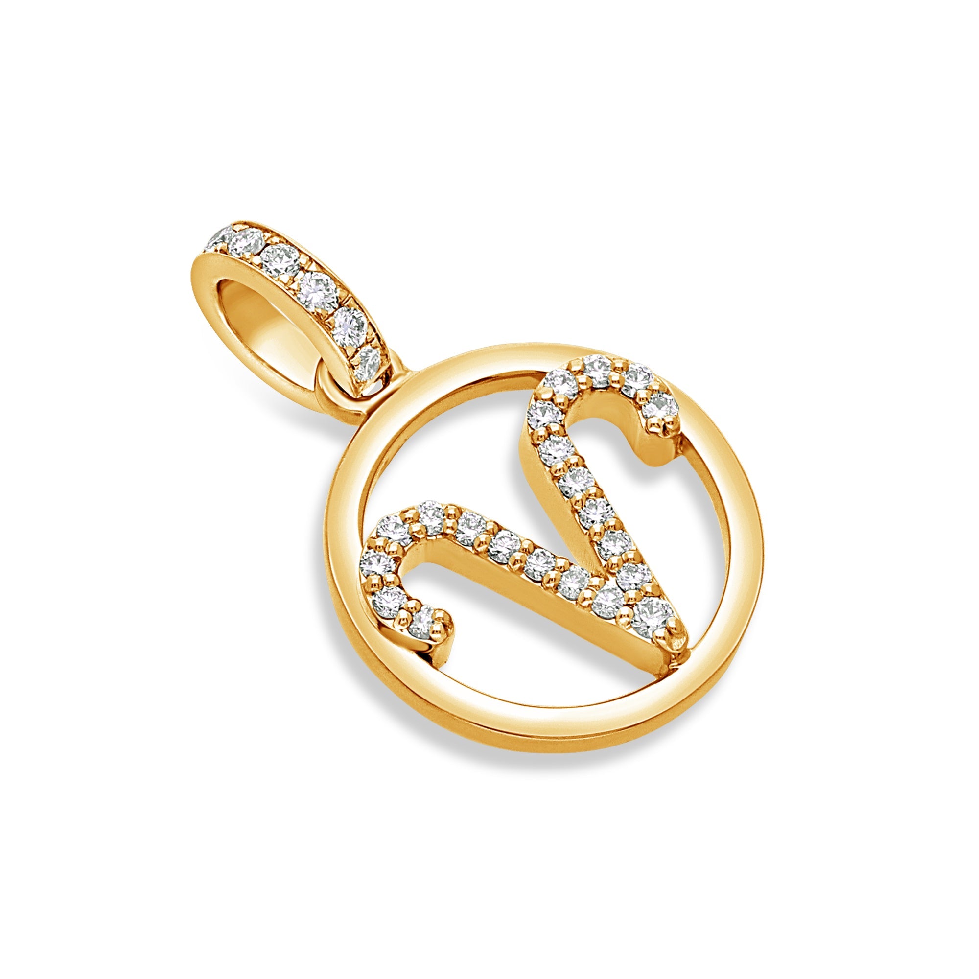 Nano Zodiac Necklace: Aries (14K ROSE GOLD) - IF & Co. Custom Jewelers