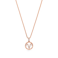 Nano Zodiac Necklace: Aries (14K ROSE GOLD) - IF & Co. Custom Jewelers