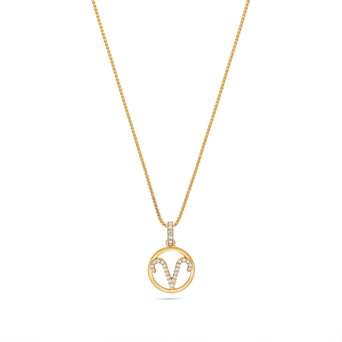 Nano Zodiac Necklace: Aries (14K YELLOW GOLD) - IF & Co. Custom Jewelers