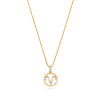 Nano Zodiac Necklace: Aries (14K YELLOW GOLD) - IF & Co. Custom Jewelers