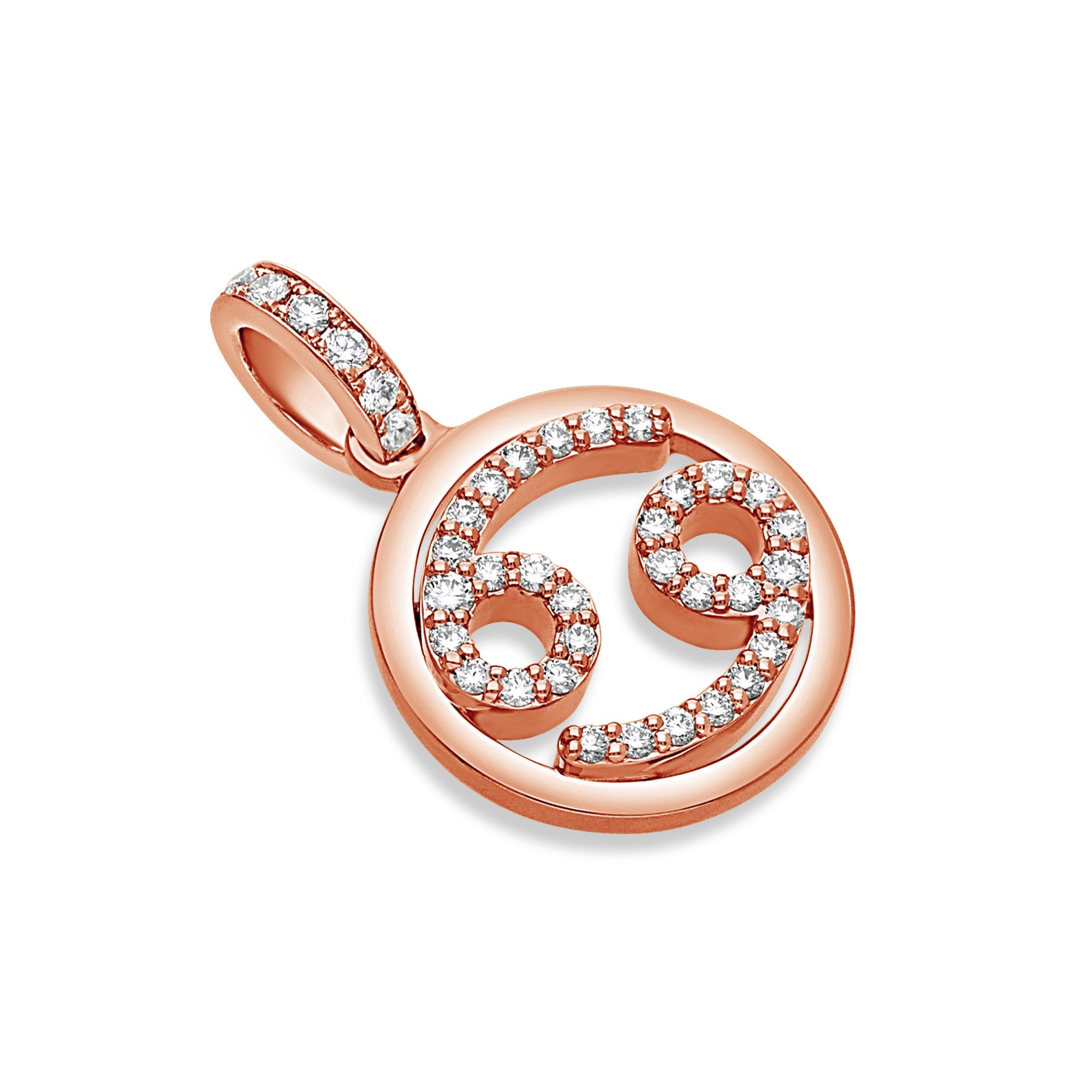 Nano Zodiac Necklace: Cancer (14K ROSE GOLD) - IF & Co. Custom Jewelers