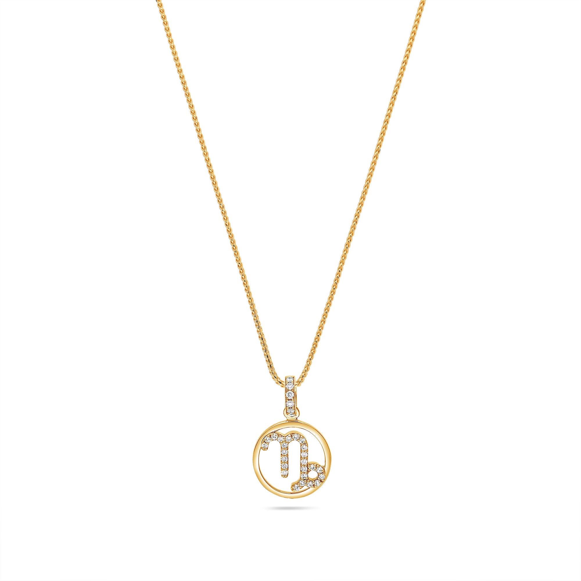 Nano Zodiac Necklace: Capricorn (14K YELLOW GOLD) - IF & Co. Custom Jewelers