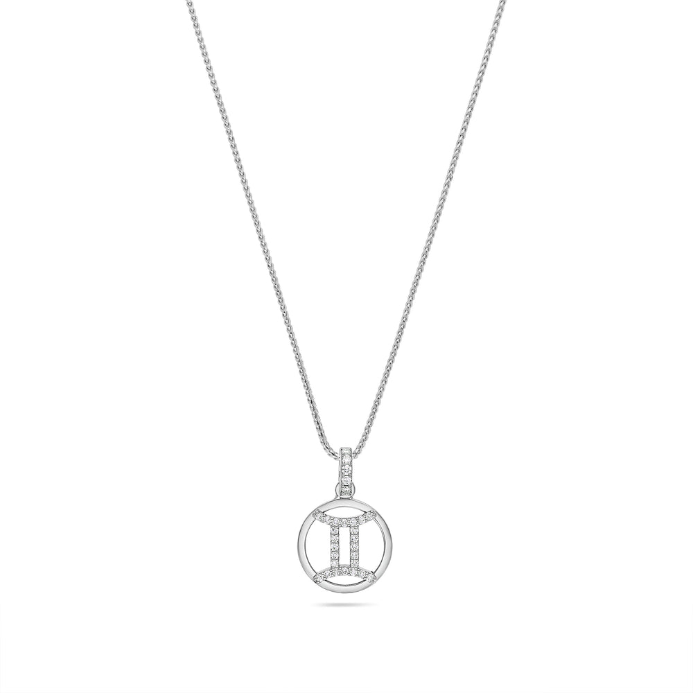 Nano Zodiac Necklace: Gemini (14K YELLOW GOLD) - IF & Co. Custom Jewelers