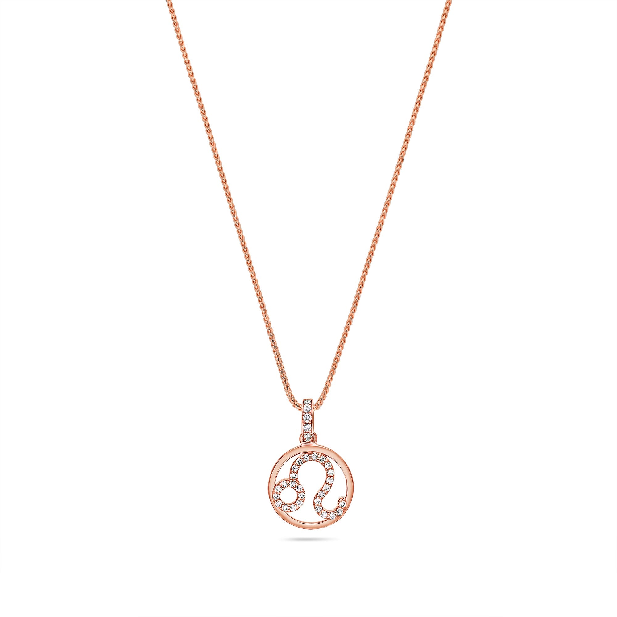 Nano Zodiac Necklace: Leo (14K ROSE GOLD) - IF & Co. Custom Jewelers