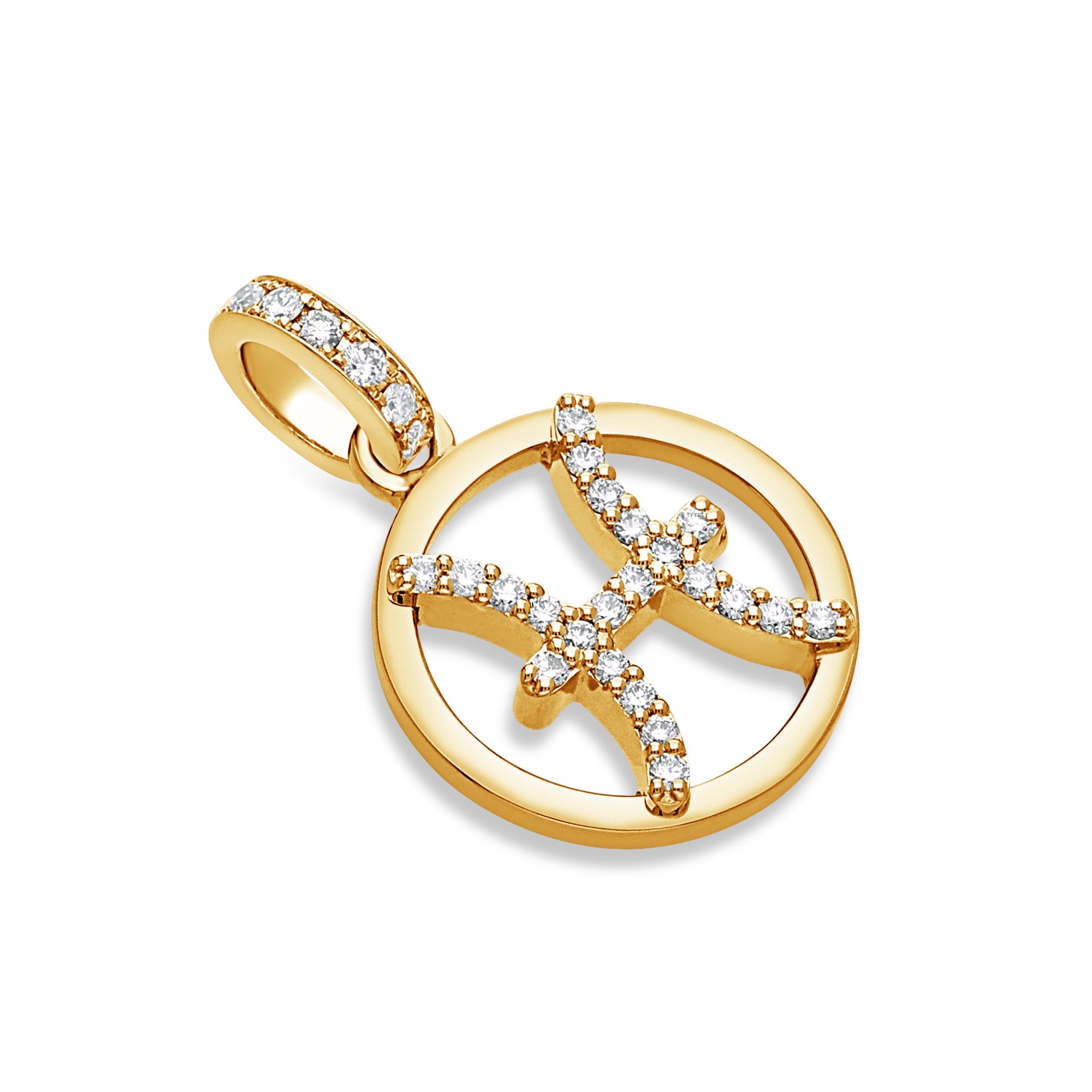 Nano Zodiac Necklace (Pisces) - Diamond Necklace - IF &