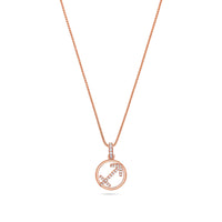 Nano Zodiac Necklace: Sagittarius (14K ROSE GOLD) - IF & Co. Custom Jewelers