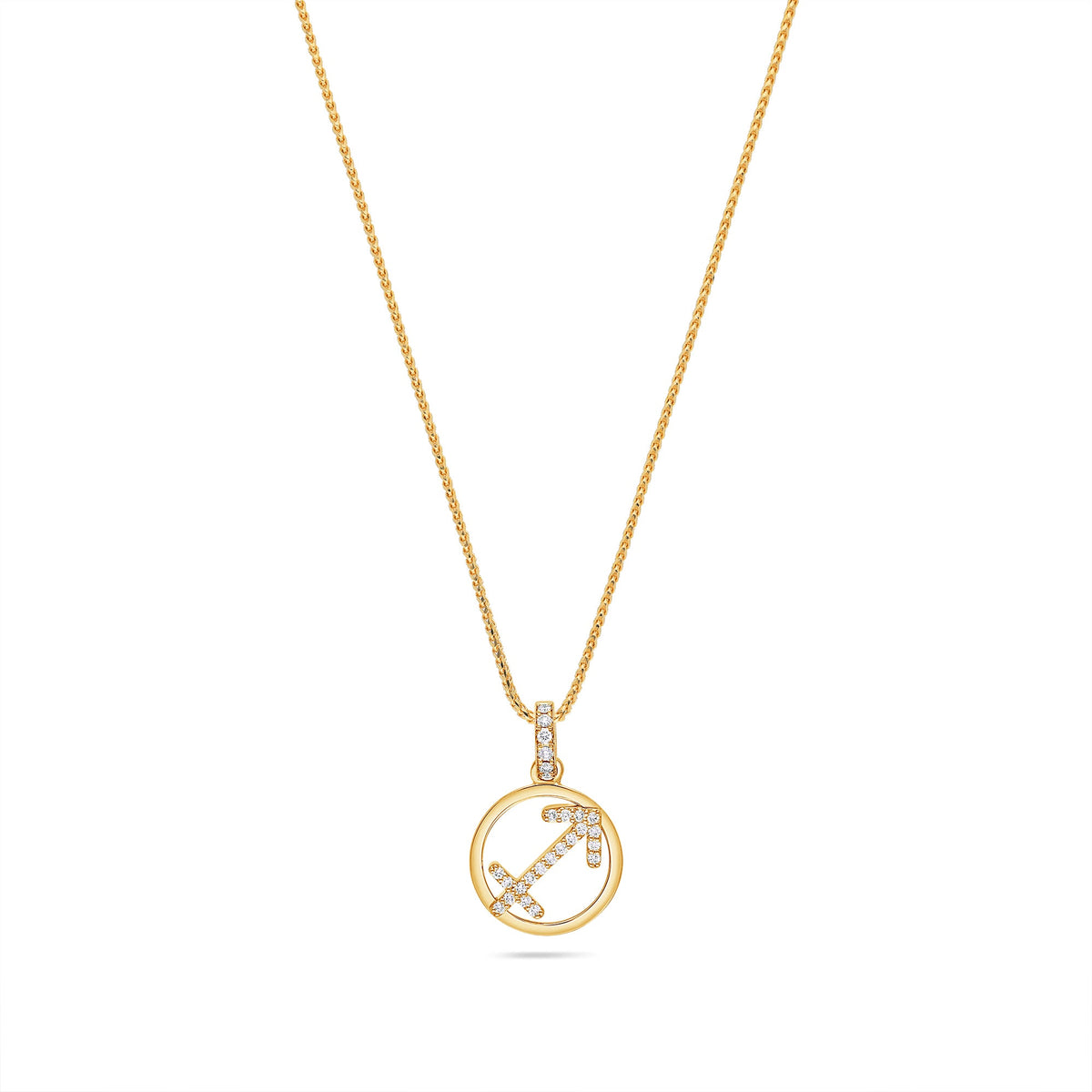 Nano Zodiac Necklace (Sagittarius) - Diamond Necklace - IF &