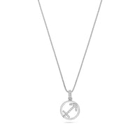 Nano Zodiac Necklace: Sagittarius (14K WHITE GOLD) - IF & Co. Custom Jewelers