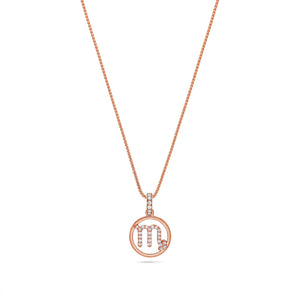 Nano Zodiac Necklace: Scorpio (14K ROSE GOLD) - IF & Co. Custom Jewelers