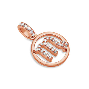 Nano Zodiac Necklace: Scorpio (14K ROSE GOLD) - IF & Co. Custom Jewelers
