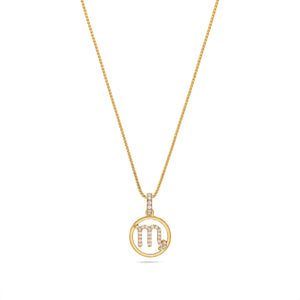 Nano Zodiac Necklace: Scorpio (14K YELLOW GOLD) - IF & Co. Custom Jewelers