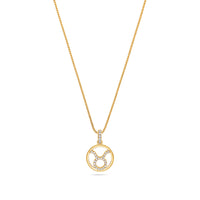 Nano Zodiac Necklace: Taurus (14K YELLOW GOLD) - IF & Co. Custom Jewelers