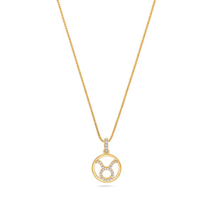 Nano Zodiac Necklace: Taurus (14K YELLOW GOLD) - IF & Co. Custom Jewelers