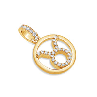 Nano Zodiac Necklace: Taurus (14K ROSE GOLD) - IF & Co. Custom Jewelers