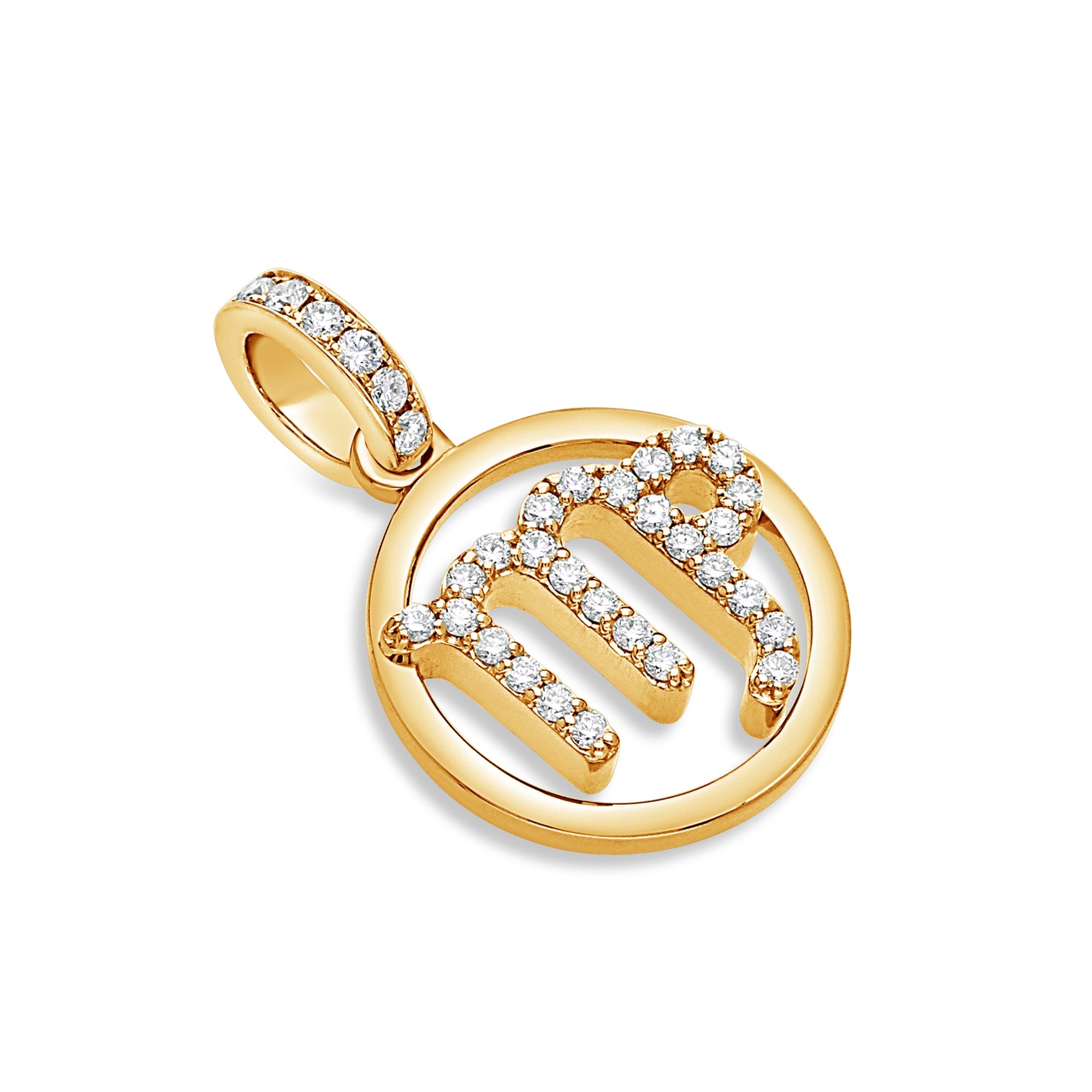Nano Zodiac Necklace: Virgo (14K ROSE GOLD) - IF & Co. Custom Jewelers