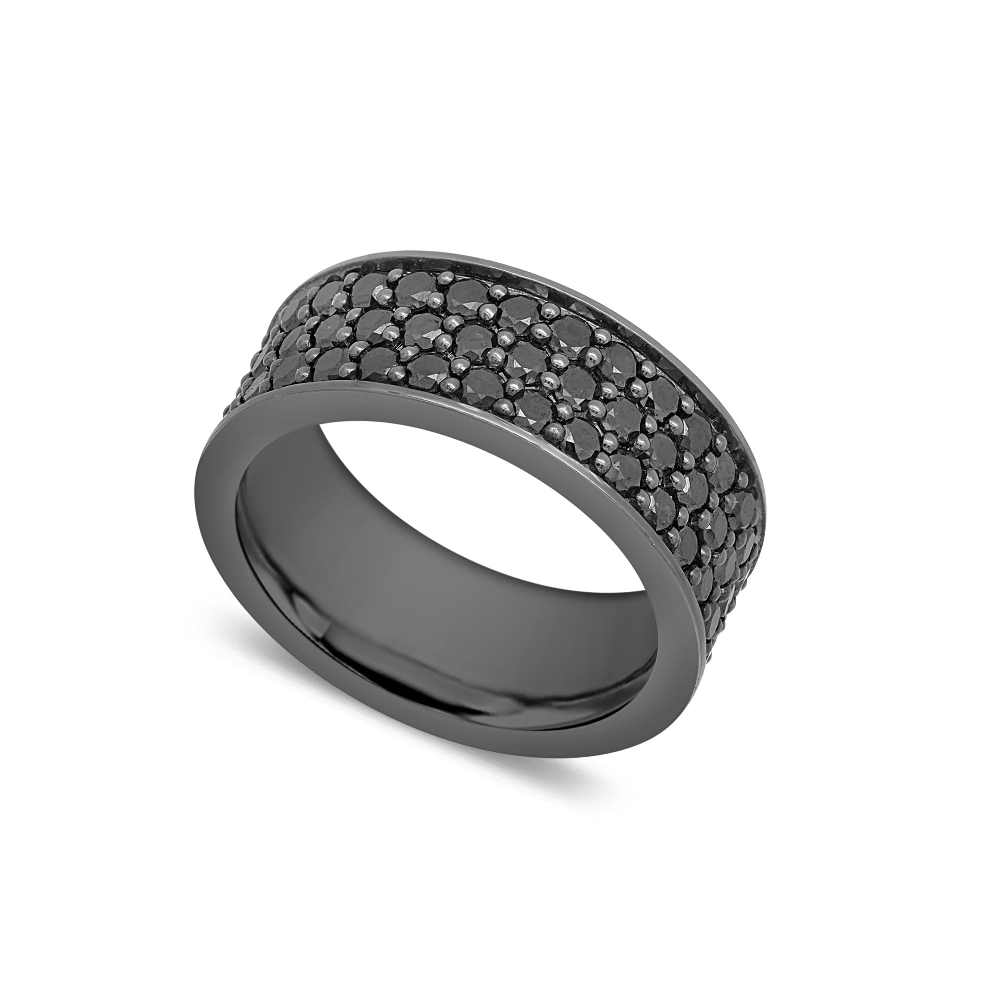 Nila Eternity Ring (18K BLACK GOLD) - IF & Co. Custom Jewelers