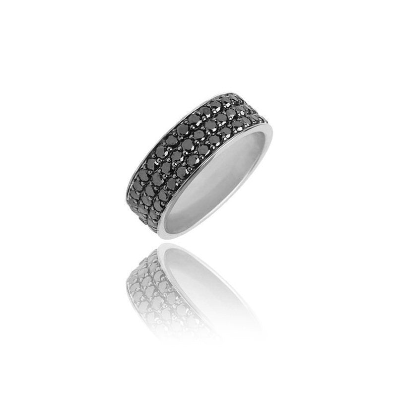 Nila Eternity Ring (18K WHITE GOLD) - IF & Co. Custom Jewelers