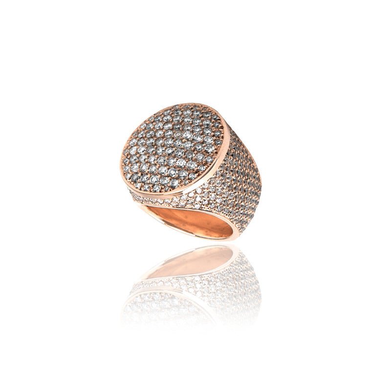 Odis Diamond Ring (Fully Iced) (18K ROSE GOLD) - IF & Co. Custom Jewelers