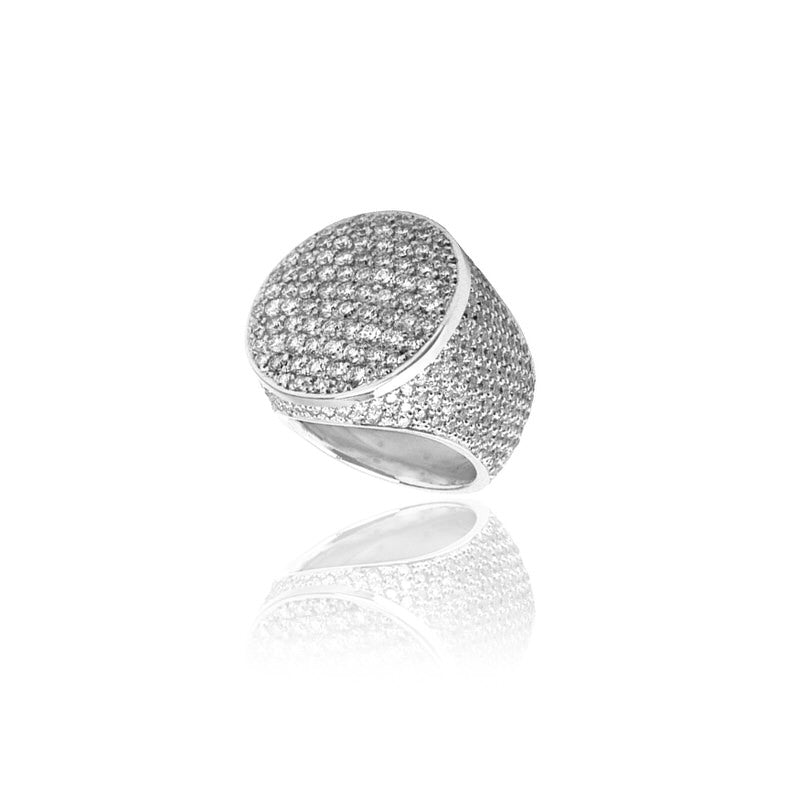 Odis Diamond Ring (Fully Iced) (18K WHITE GOLD) - IF & Co. Custom Jewelers