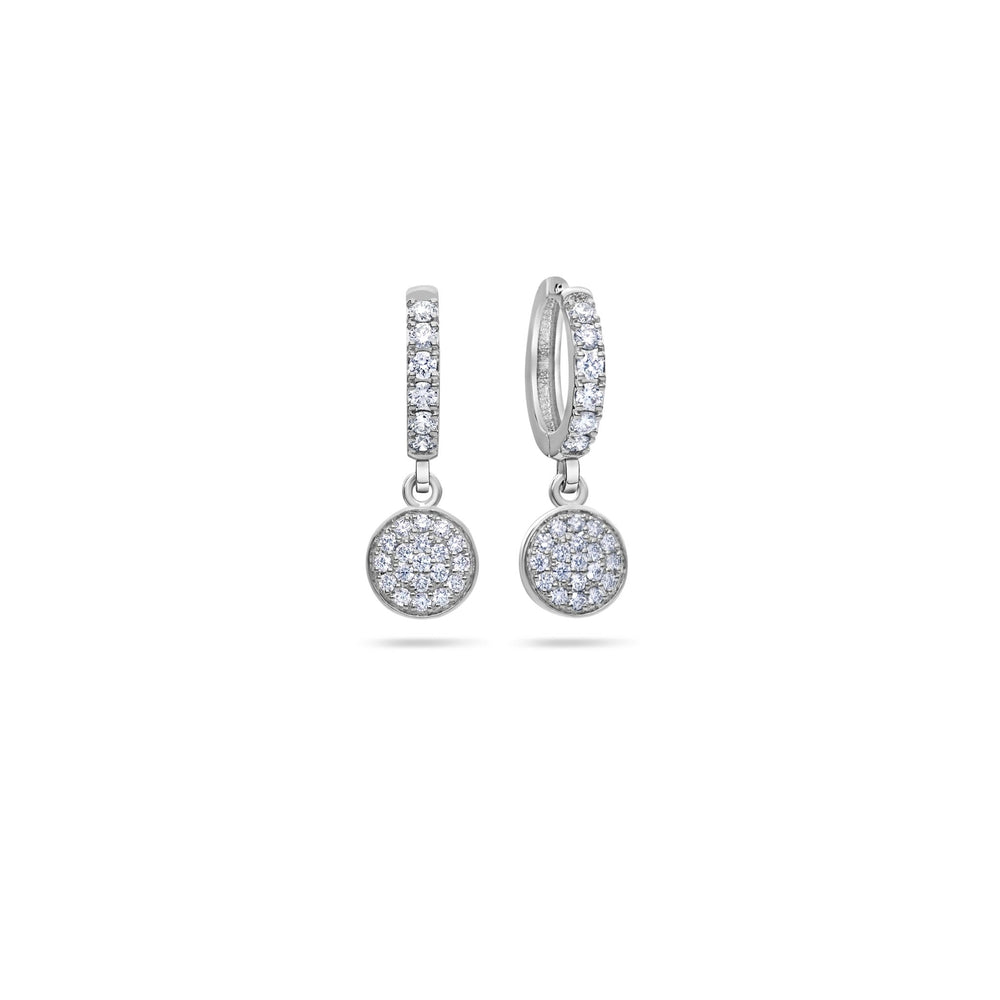 Pico Hanging Cluster Hoop Earrings (18K YELLOW GOLD) - IF & Co. Custom Jewelers