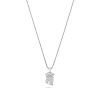 Pico Jesus Piece (Diamond Eyes) (14K YELLOW GOLD) - IF & Co. Custom Jewelers