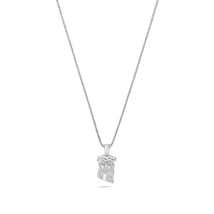 Pico Jesus Piece (Diamond Eyes) (14K YELLOW GOLD) - IF & Co. Custom Jewelers