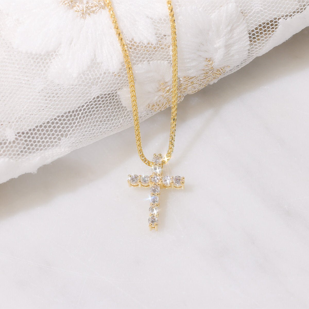 Pico Luna Cross (14K YELLOW GOLD) - IF & Co. Custom Jewelers
