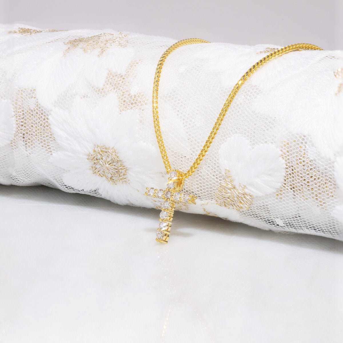 Pico Luna Cross (14K YELLOW GOLD) - IF & Co. Custom Jewelers