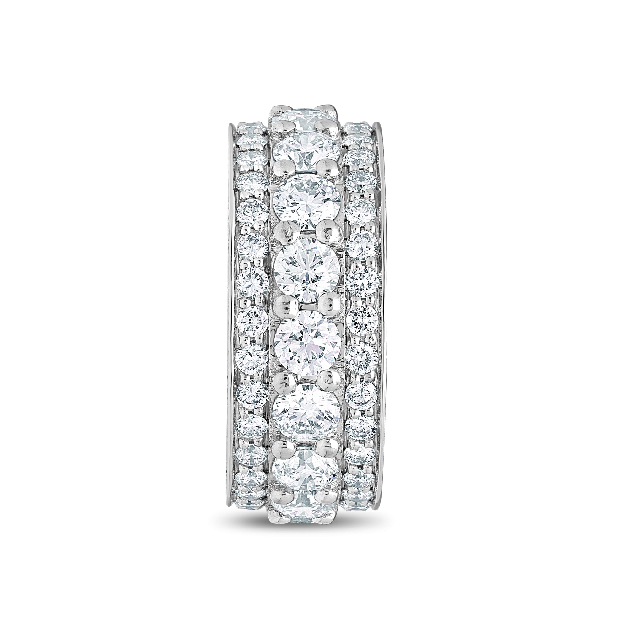 Renzo Eternity Ring (18K WHITE GOLD) - IF & Co. Custom Jewelers