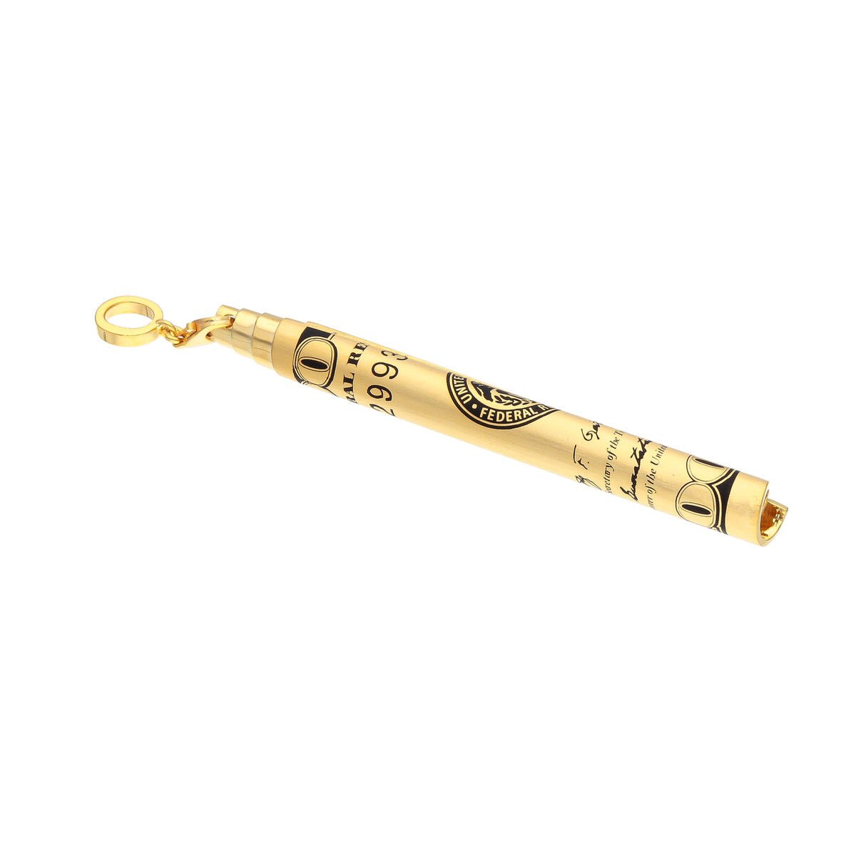 Rolled Up 100 Dollar Bill (14K YELLOW GOLD) - IF & Co. Custom Jewelers