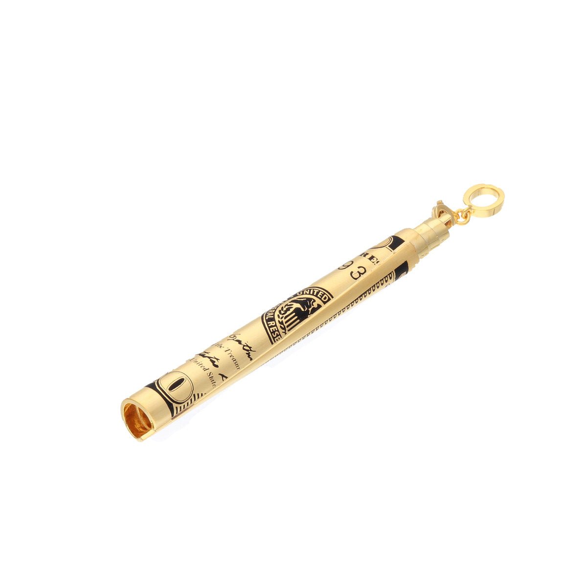 Rolled Up 100 Dollar Bill (14K YELLOW GOLD) - IF & Co. Custom Jewelers