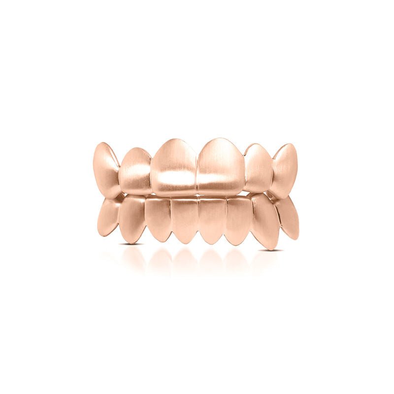 Satin Gold Grill (14K ROSE GOLD) - IF & Co. Custom Jewelers
