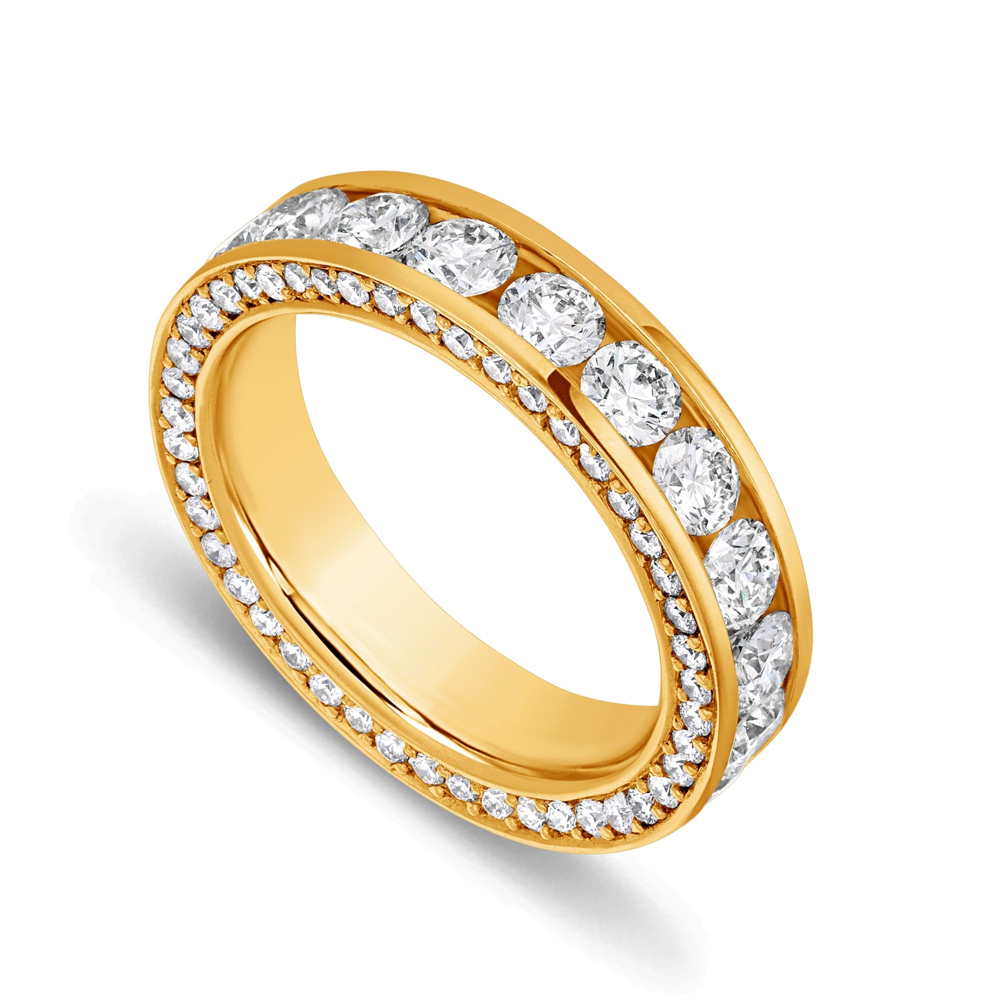 Sky Eternity Ring (18K YELLOW GOLD) - IF & Co. Custom Jewelers