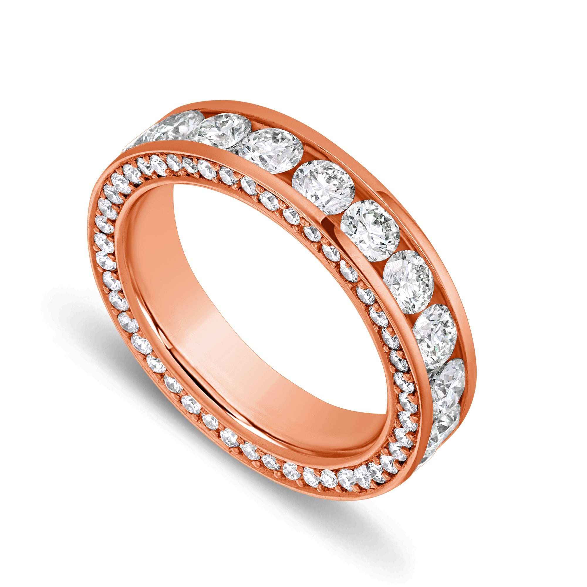 Sky Eternity Ring (18K ROSE GOLD) - IF & Co. Custom Jewelers