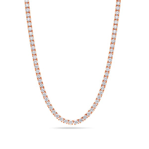 Vincent Diamond Tennis Necklace (10-Point) (18K YELLOW GOLD) - IF & Co. Custom Jewelers
