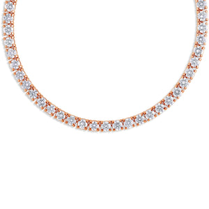Vincent Diamond Tennis Necklace (10-Point) (18K YELLOW GOLD) - IF & Co. Custom Jewelers