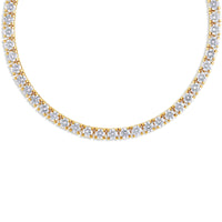 Vincent Diamond Tennis Necklace (10-Point) (18K YELLOW GOLD) - IF & Co. Custom Jewelers