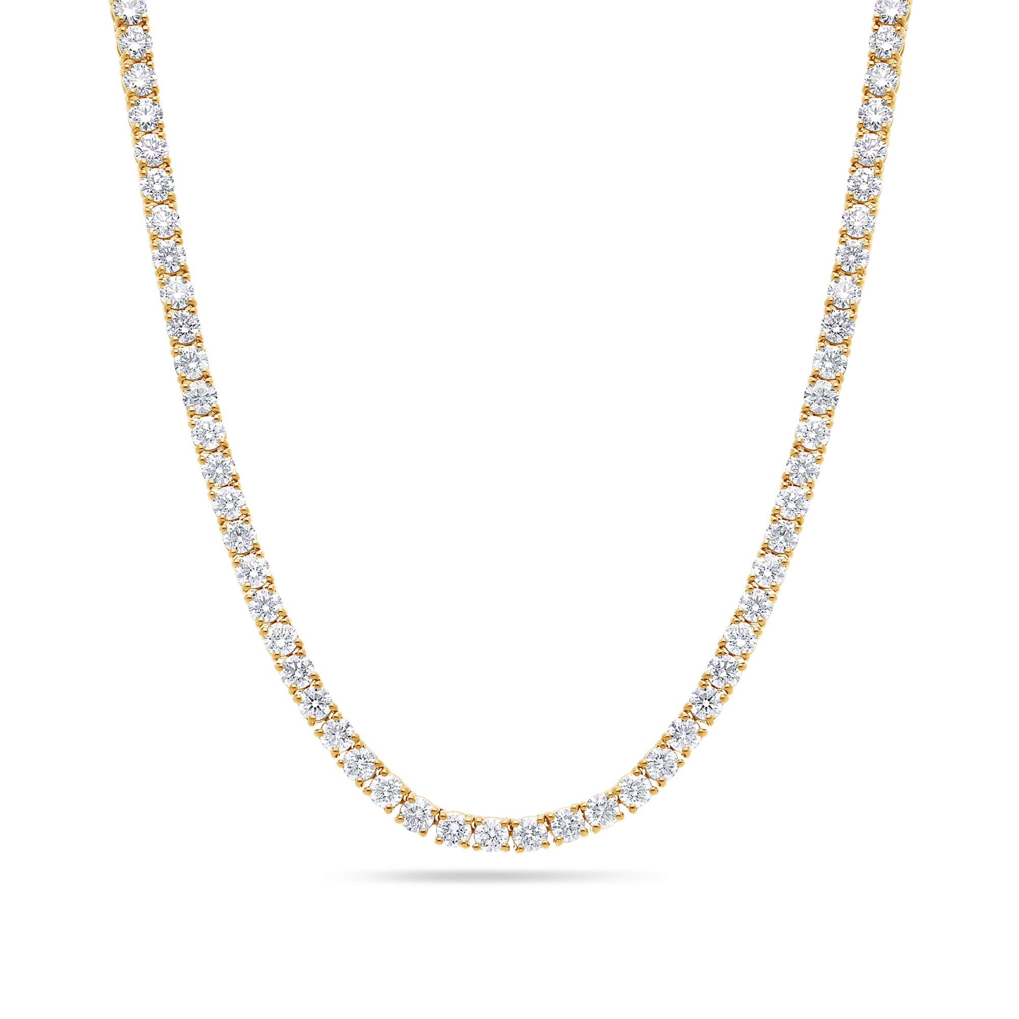 Vincent Diamond Tennis Necklace (13-Point) (18K YELLOW GOLD) - IF & Co. Custom Jewelers