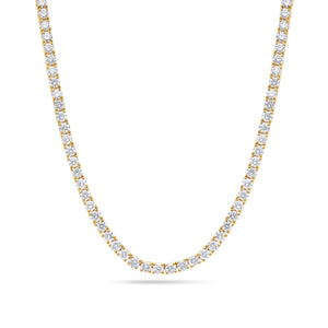 Vincent Diamond Tennis Necklace (13-Point) (18K YELLOW GOLD) - IF & Co. Custom Jewelers