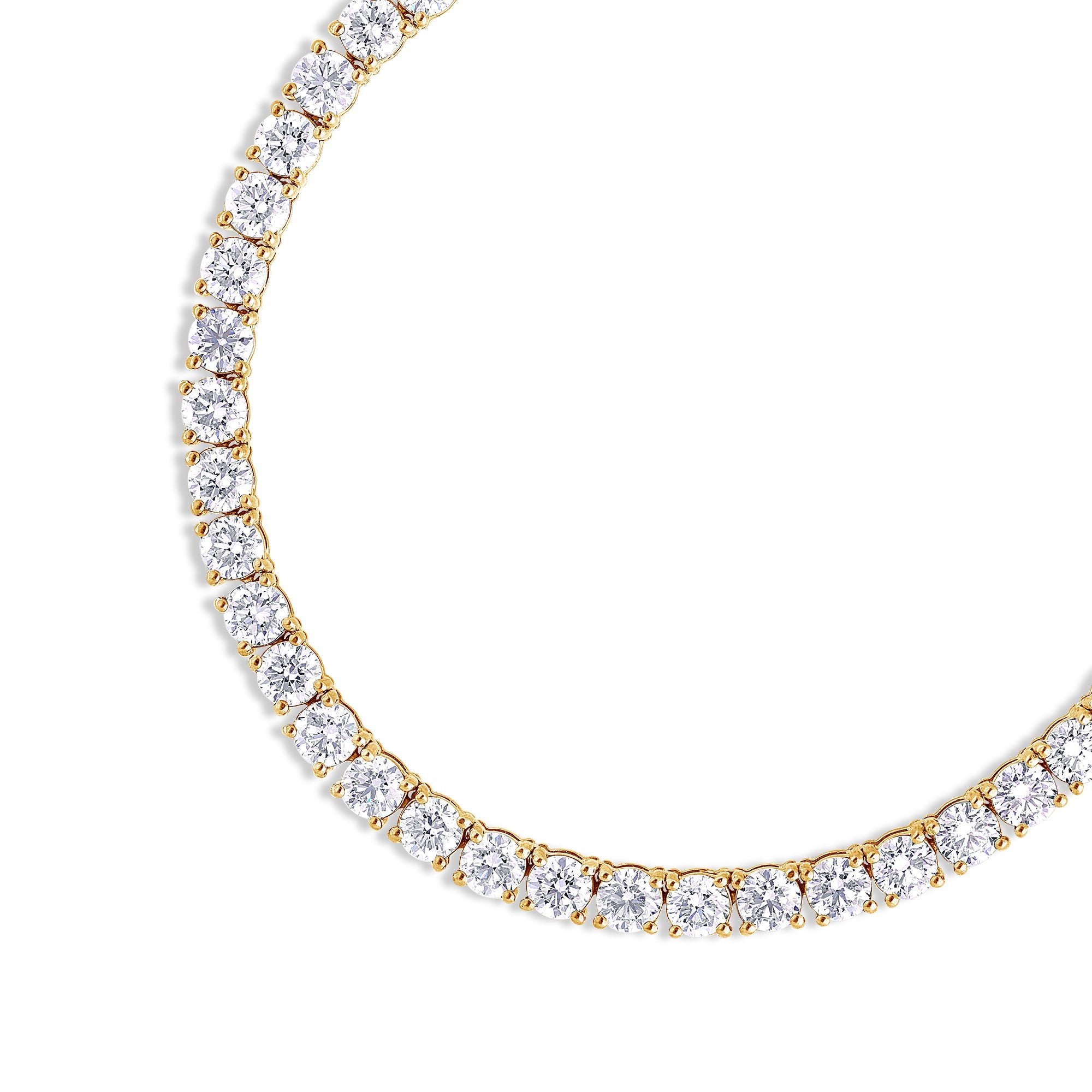 Vincent Diamond Tennis Necklace (15-Point) (18K YELLOW GOLD) - IF & Co. Custom Jewelers