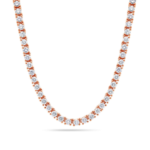 Vincent Diamond Tennis Necklace (25-Point) (18K YELLOW GOLD) - IF & Co. Custom Jewelers