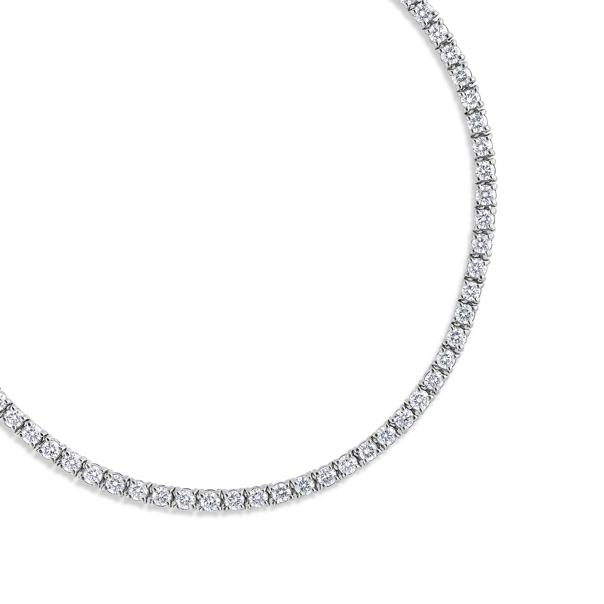 Vincent Diamond Tennis Necklace (5-Point) (18K YELLOW GOLD) - IF & Co. Custom Jewelers