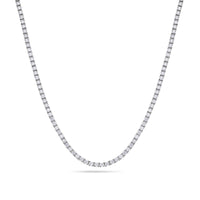Vincent Diamond Tennis Necklace (5-Point) (18K YELLOW GOLD) - IF & Co. Custom Jewelers