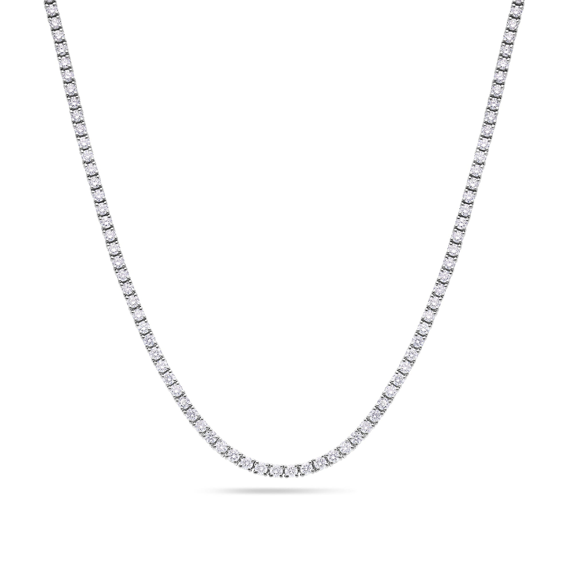 Vincent Diamond Tennis Necklace (5-Point) (18K YELLOW GOLD) - IF & Co. Custom Jewelers