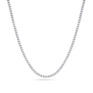 Vincent Diamond Tennis Necklace (5-Point) (18K YELLOW GOLD) - IF & Co. Custom Jewelers