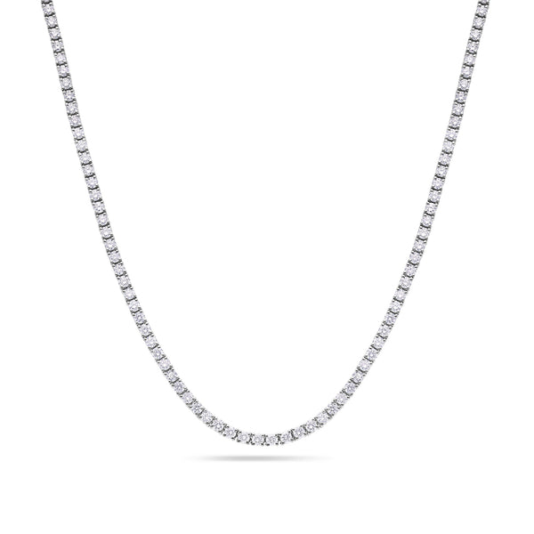 Vincent Diamond Tennis Necklace (5-Point) (18K YELLOW GOLD) - IF & Co. Custom Jewelers