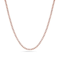Vincent Diamond Tennis Necklace (5-Point) (18K YELLOW GOLD) - IF & Co. Custom Jewelers