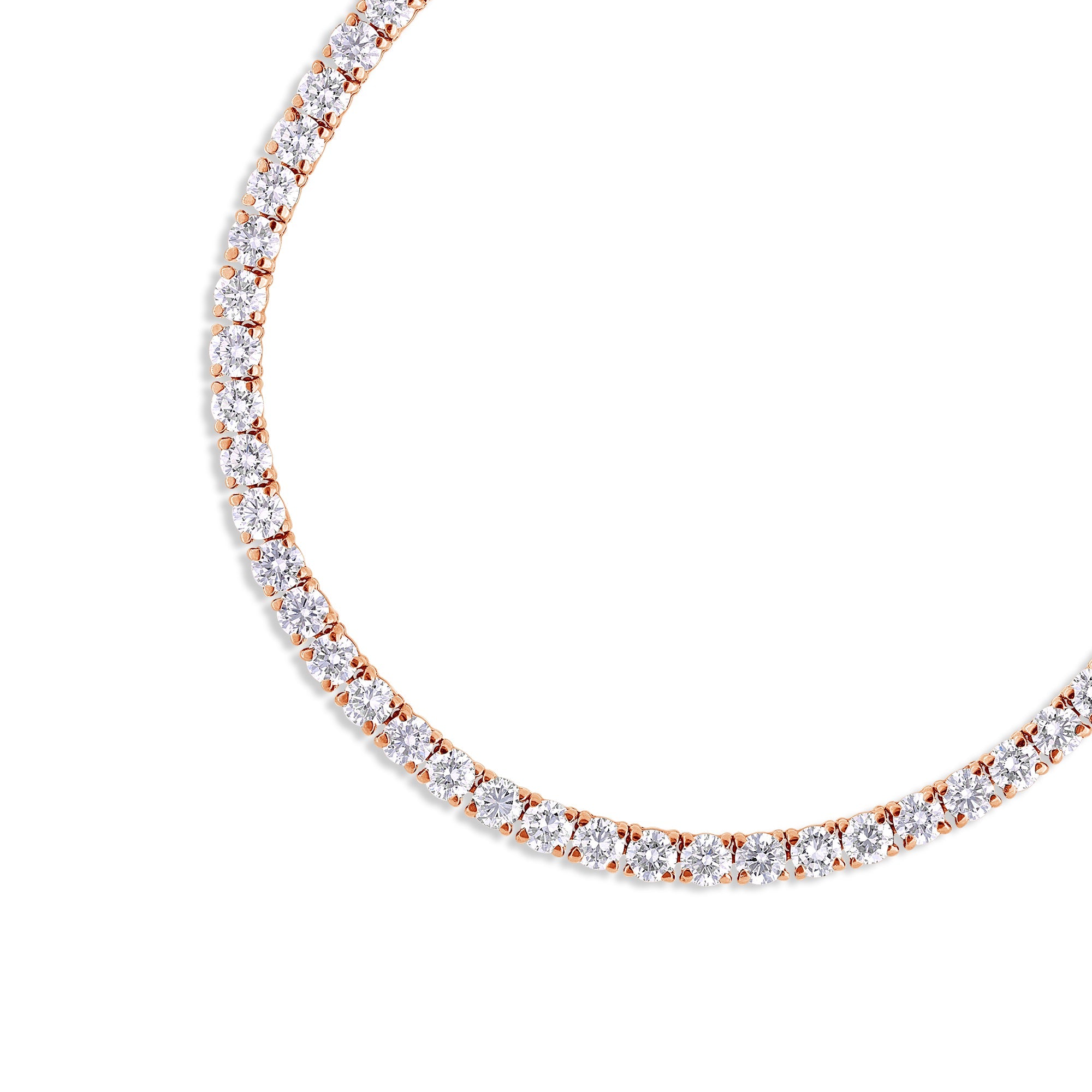 Vincent Diamond Tennis Necklace (8-Point) (18K YELLOW GOLD) - IF & Co. Custom Jewelers