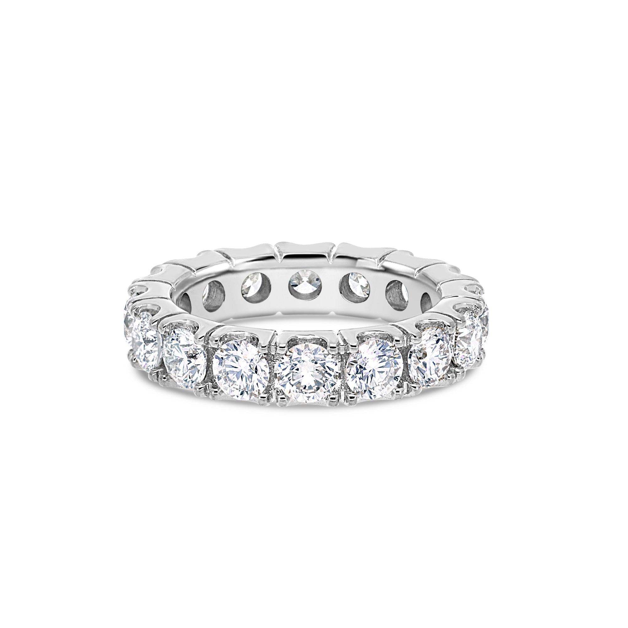 Yves Eternity Ring (18K WHITE GOLD) - IF & Co. Custom Jewelers